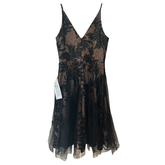 Dress the population Courtney Dress in Black/ Nude Size Size XXL #1861 - Picture 5 of 5